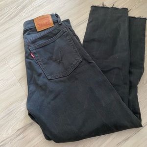 Wedgie fit frayed hem Levi’s